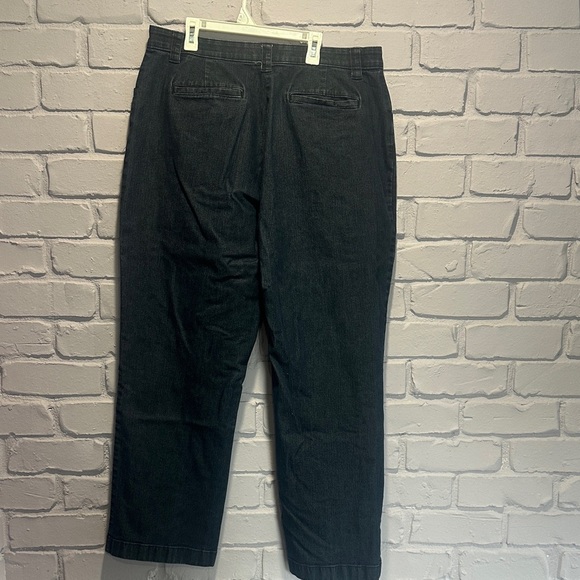 NWOT L.L BEAN Black Denim Jeans size 16 - Picture 4 of 6